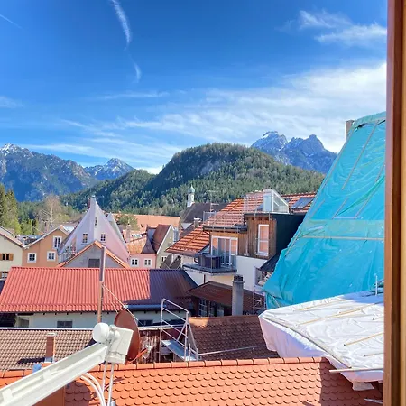 Apartment Urban Vista I I Kueche I Bergblick Fussen