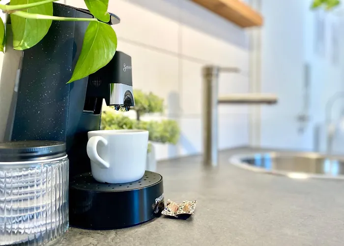 Urban Vista I I Kueche I Bergblick Apartman Füssen